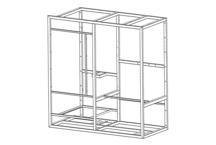 Plan 3D du skid